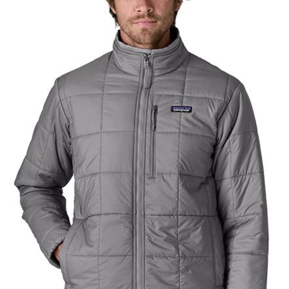 Patagonia Men's  Gray light Gust Puffer Jacket NEW with tags-large